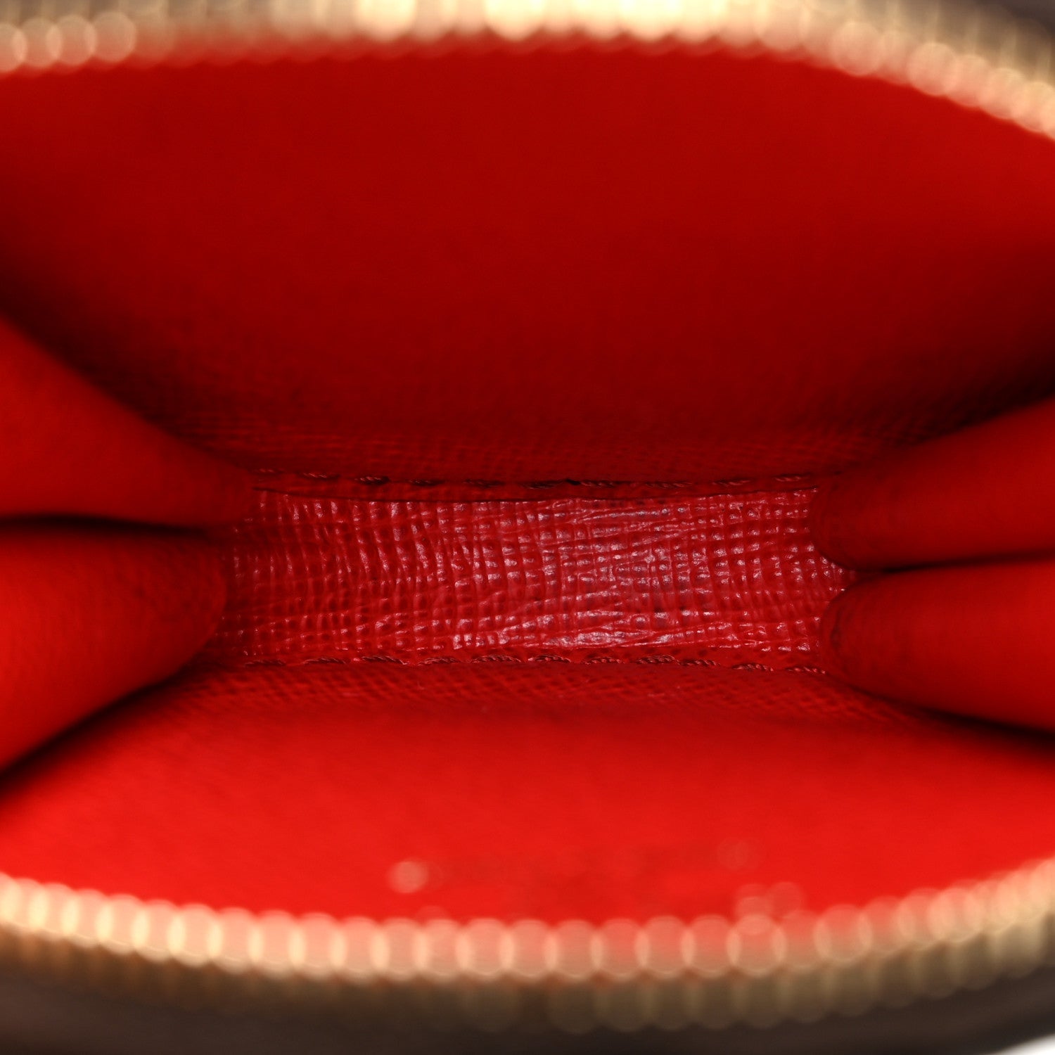 Monogram Multi Pochette Accessories Round Coin Purse Rouge
