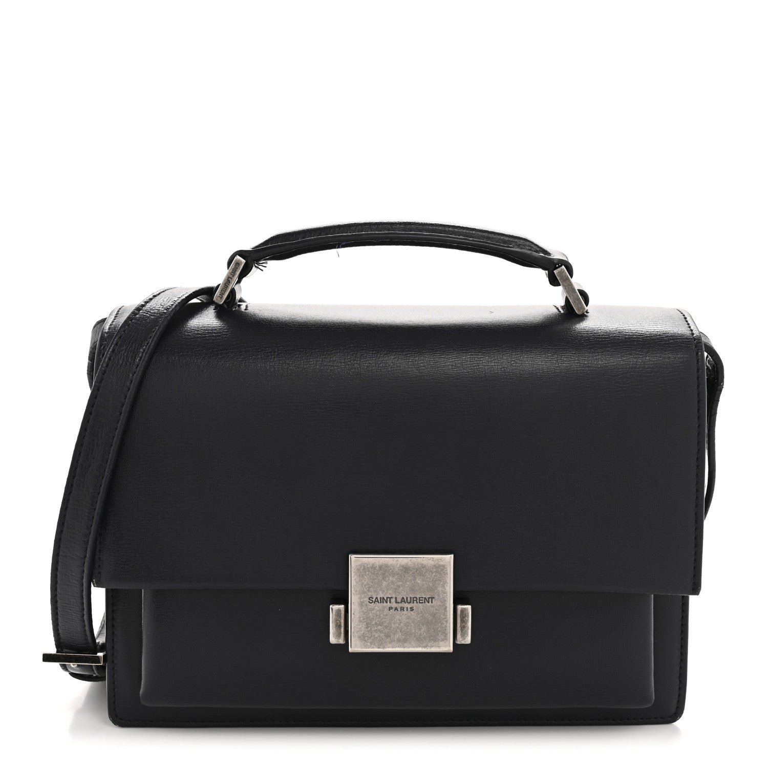 Calfskin Medium Bellechasse Satchel Deep Marine