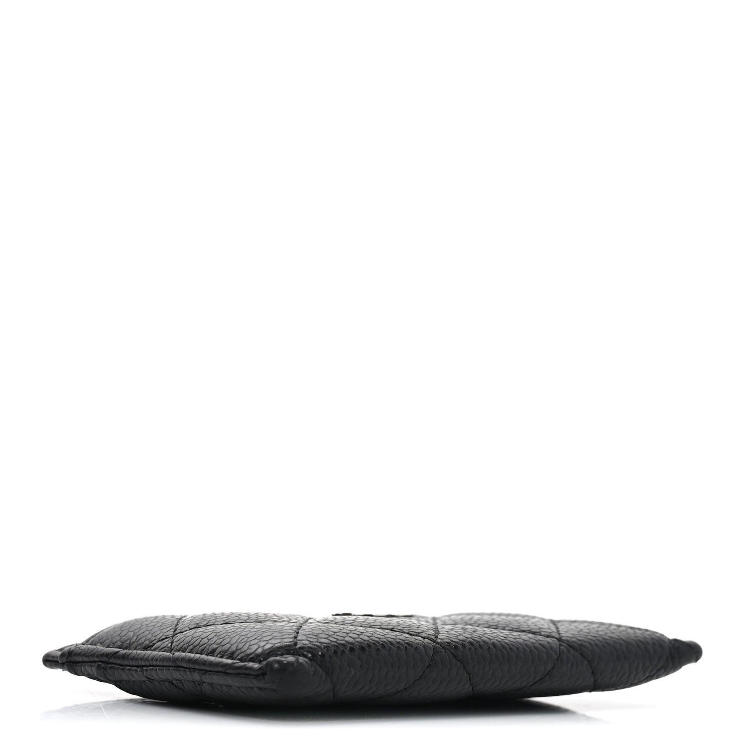 Caviar Quilted Card Holder Black