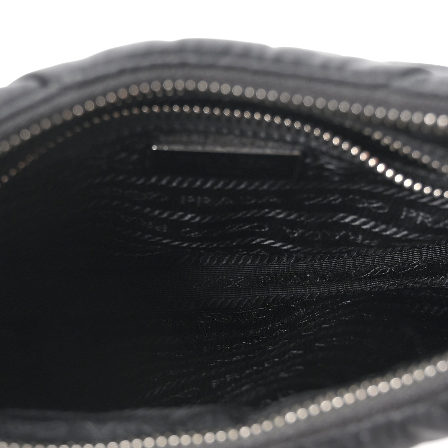 Re-Nylon Triangle Padded Patchwork Shoulder Bag Black