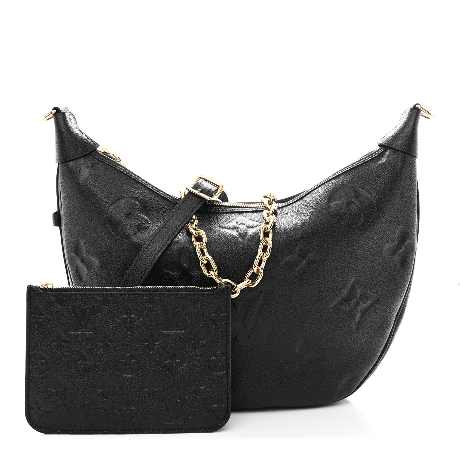 Empreinte Monogram Giant Loop Hobo Black