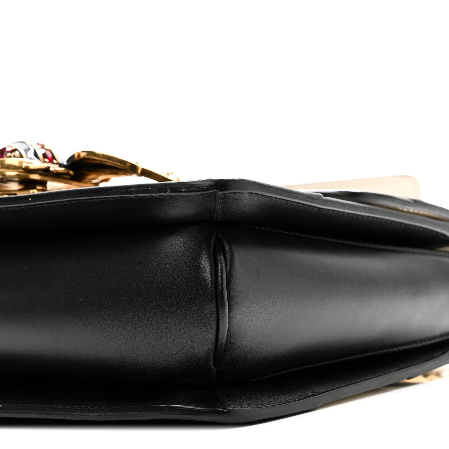 Calfskin Sylvie Web Queen Margaret Shoulder Bag Mystic White Black
