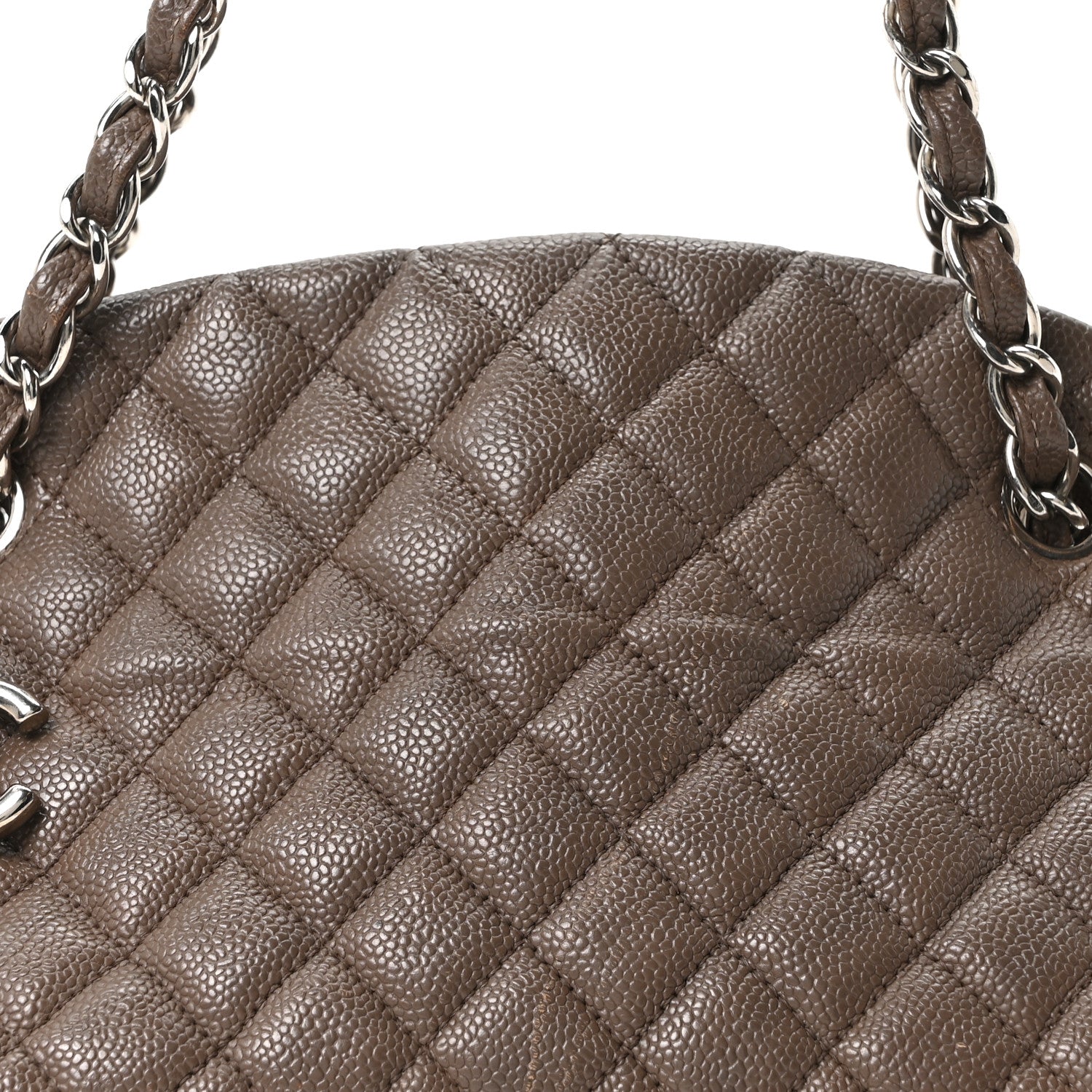 Caviar Quilted Medium Just Mademoiselle Beige
