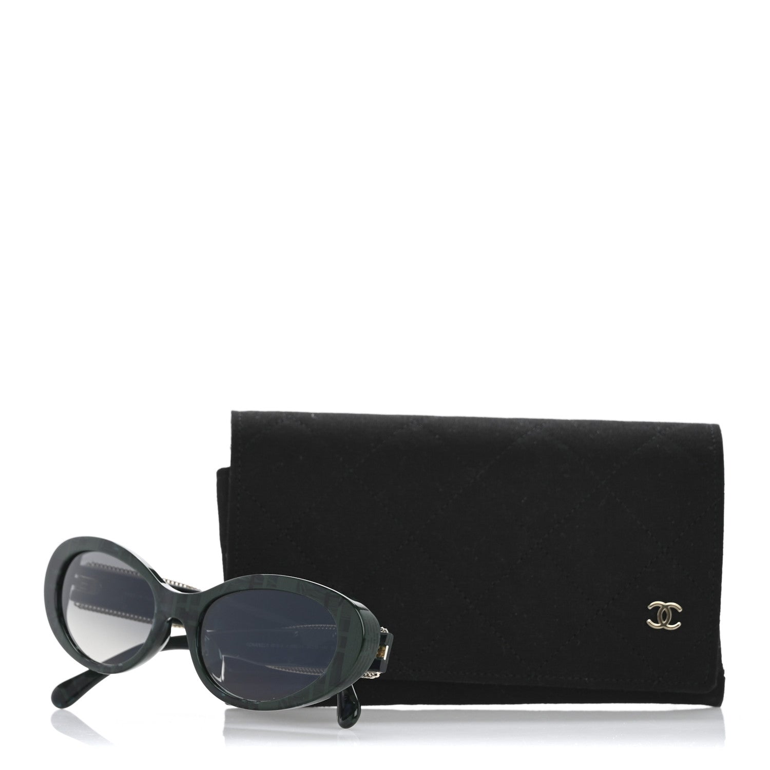 Acetate Oval Sunglasses 5515-A Green