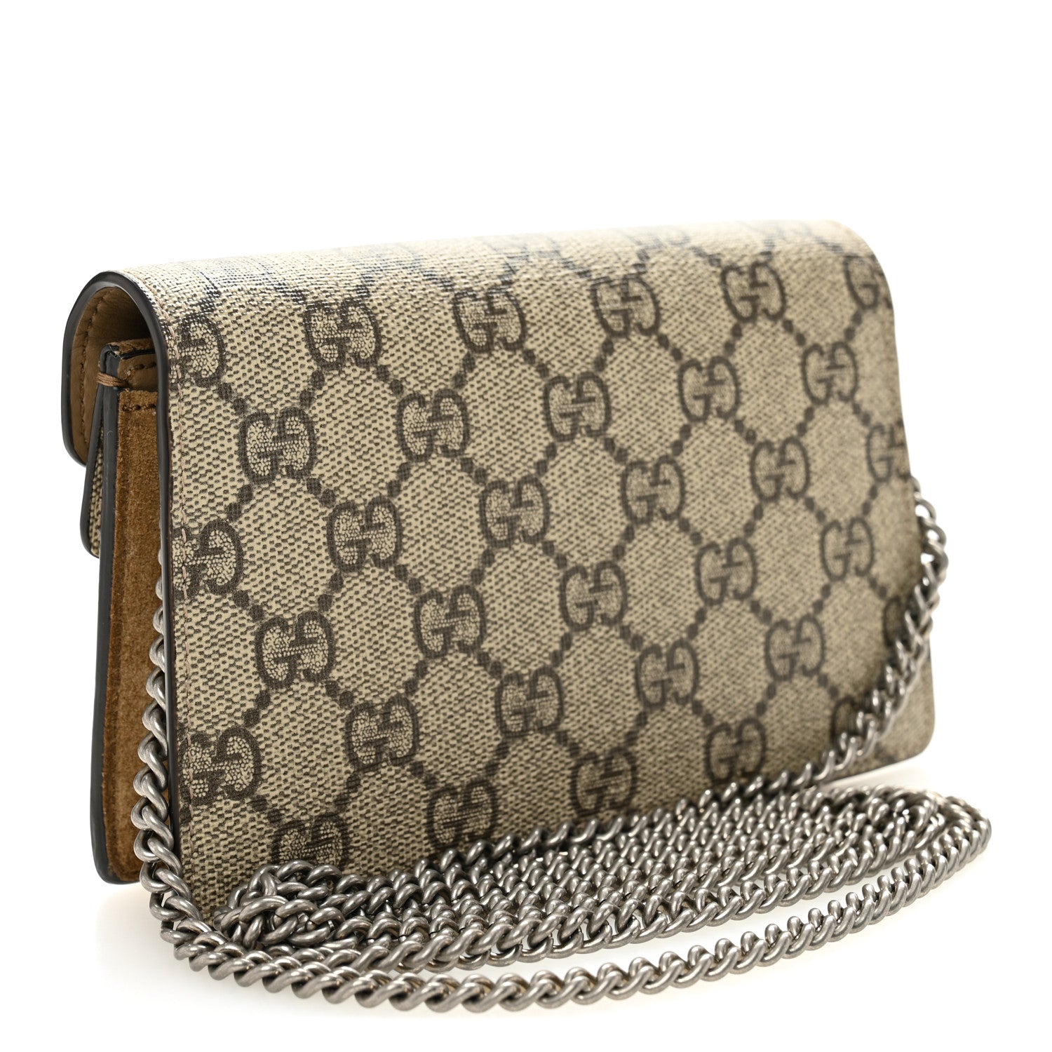 GG Supreme Monogram Super Mini Dionysus Shoulder Bag Taupe