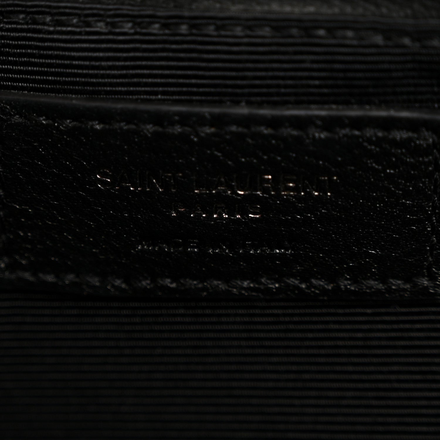 Grain De Poudre Textured Mixed Matelasse Large Triquilt Monogram Monochrome Satchel Black