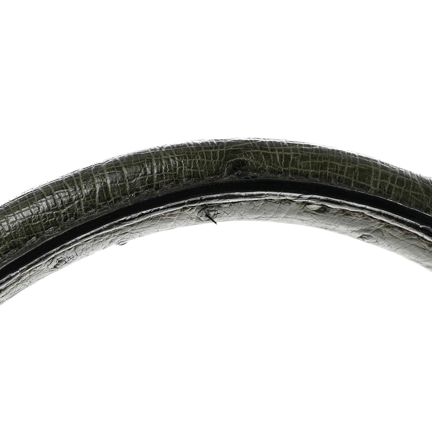 Ostrich Kelly Sellier 32 Vert Olive
