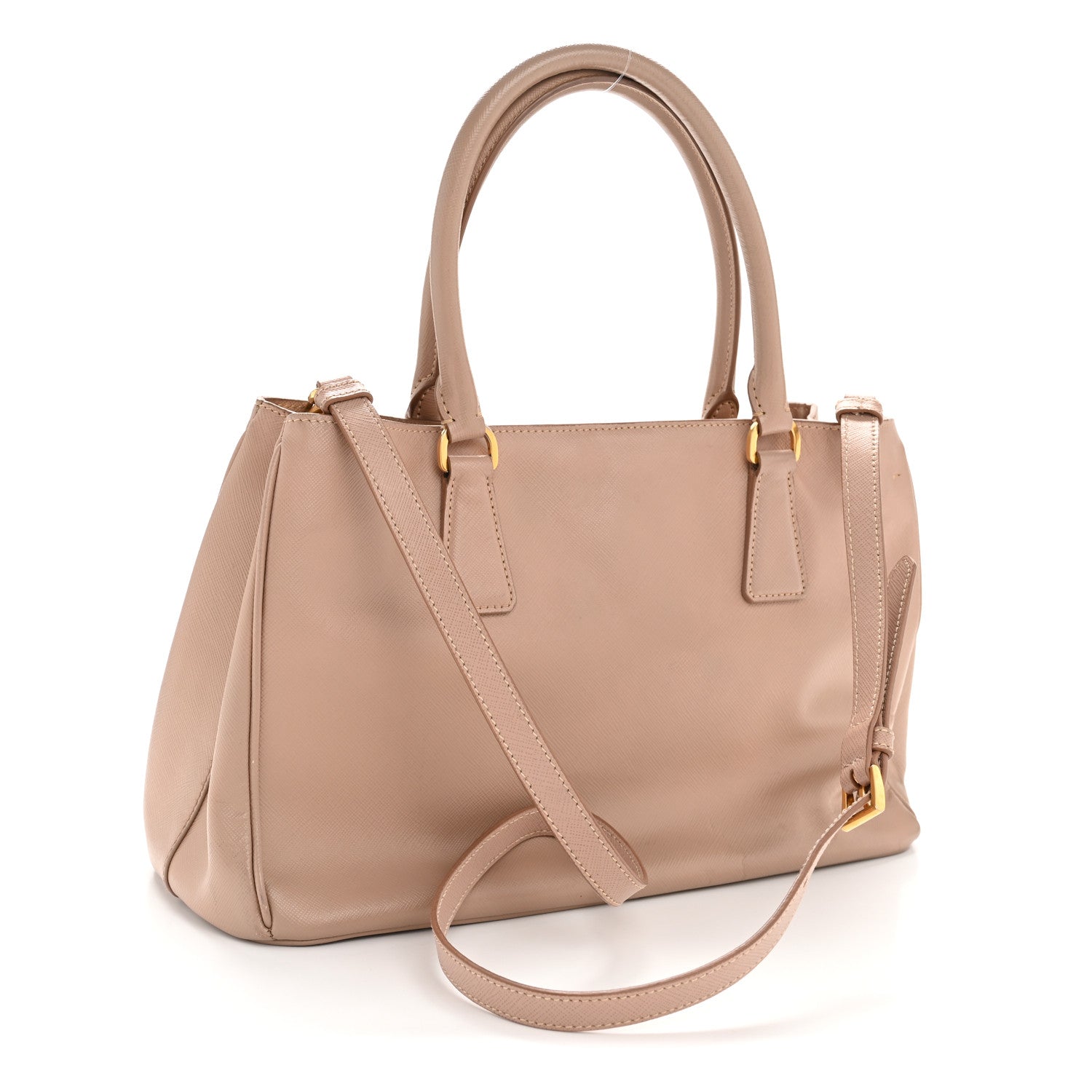 Saffiano Lux Medium Tote Cammeo