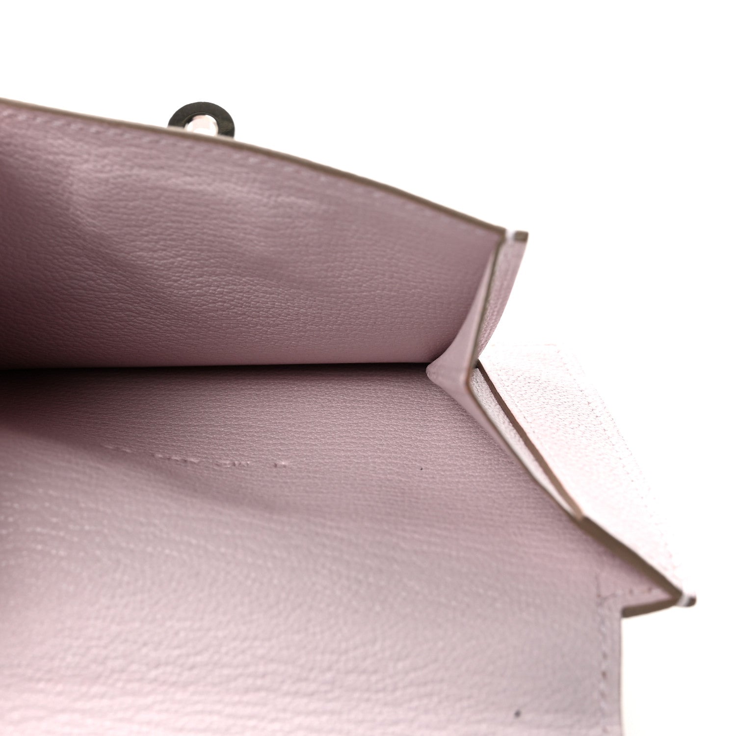 Chevre Mysore Kelly Pocket Compact Wallet Mauve Pale