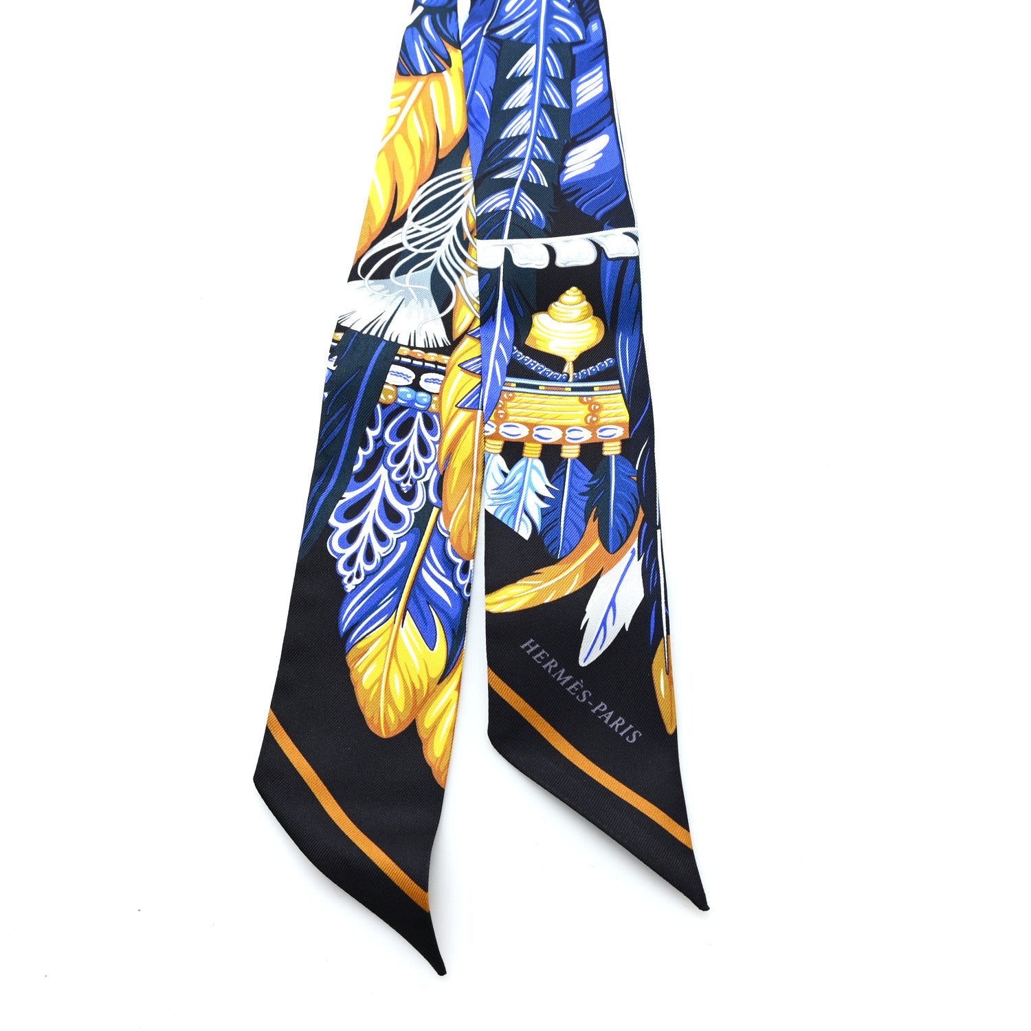 Silk La Danse Pacifique Twilly Bleu Nuit Jaune Vif
