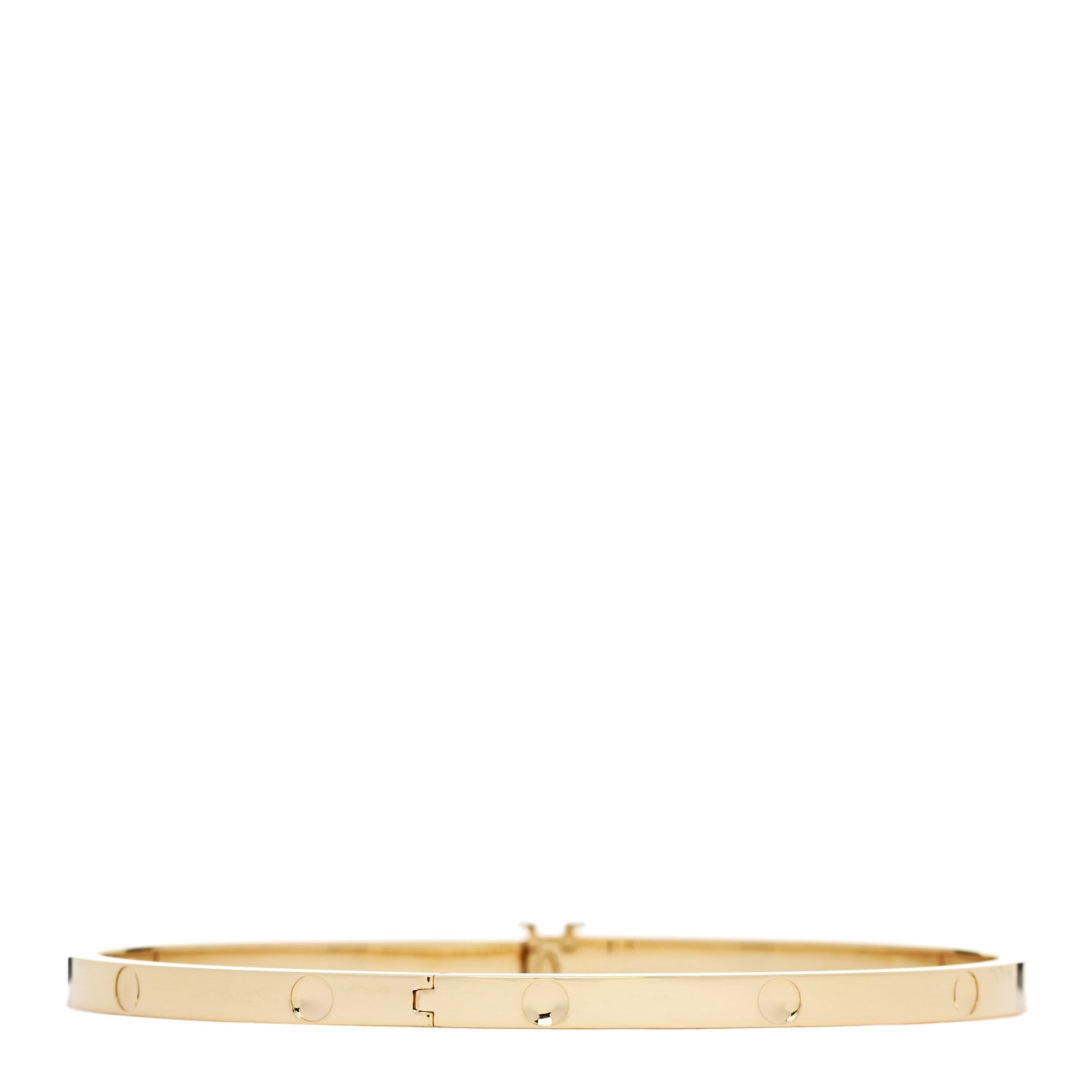 18K Yellow Gold Empreinte Small Bangle Bracelet