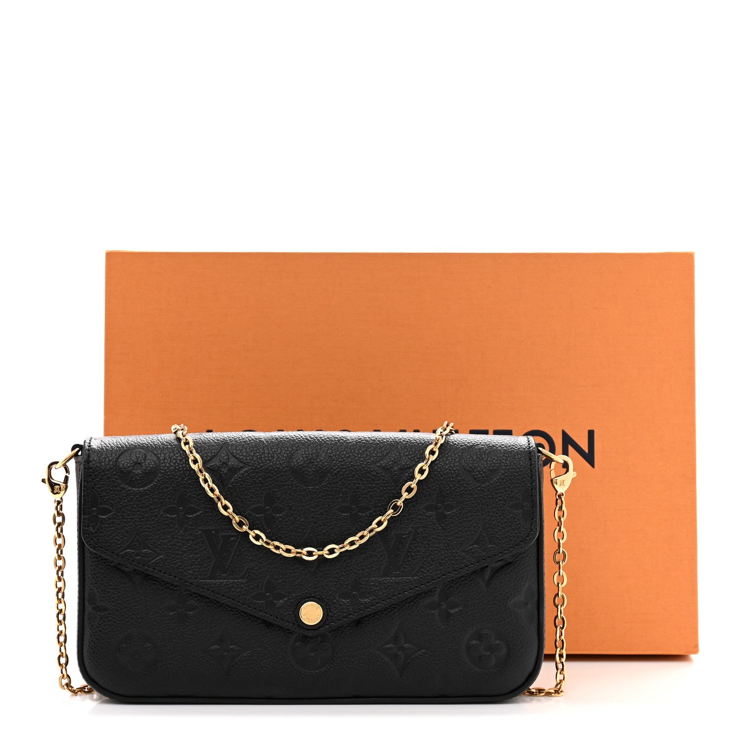 Empreinte Pochette Felicie Chain Wallet Black