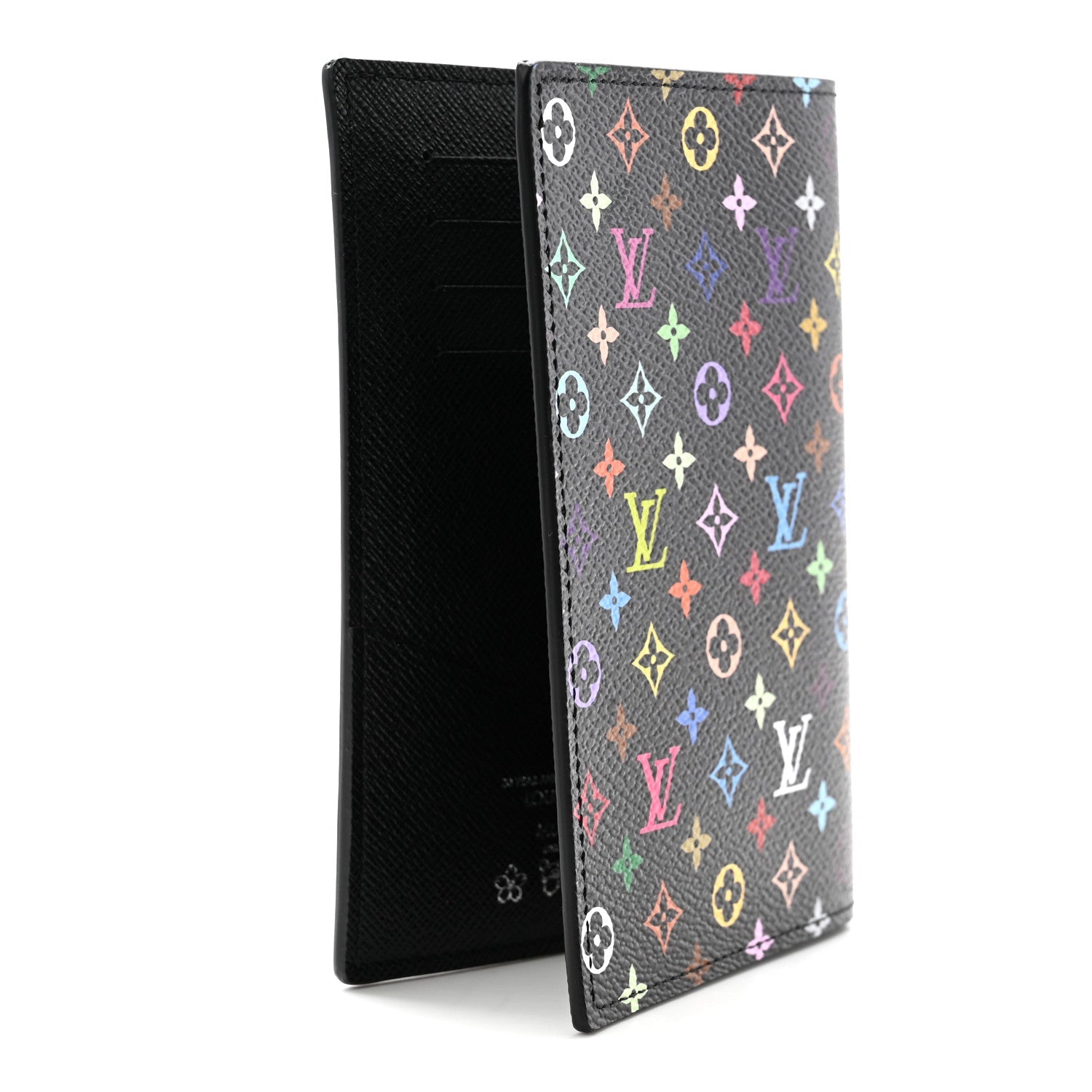 LV X TM Monogram Multicolor Passport Cover Black