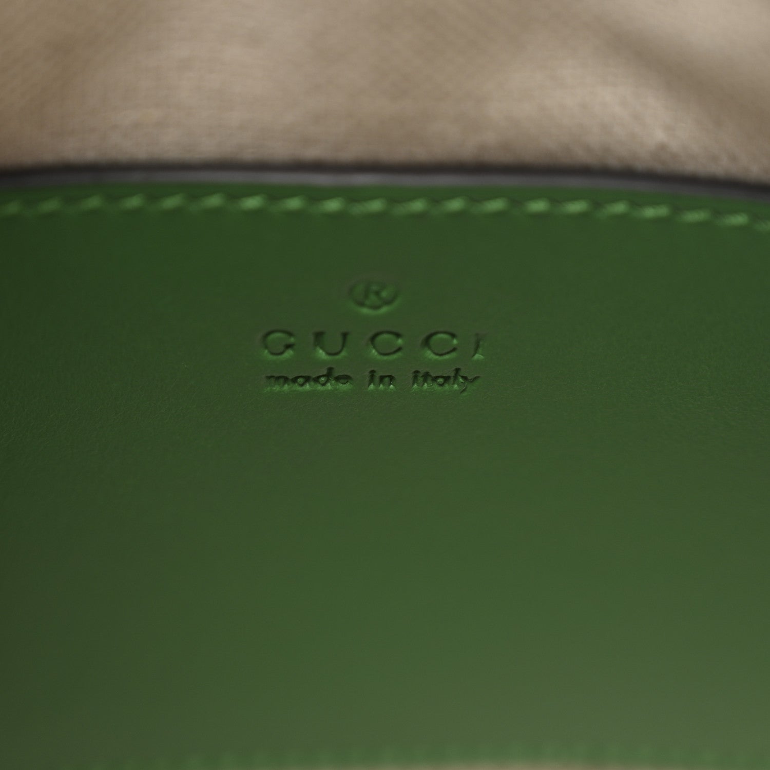 Calfskin GG Matelasse Shoulder Bag Spring Green Natural