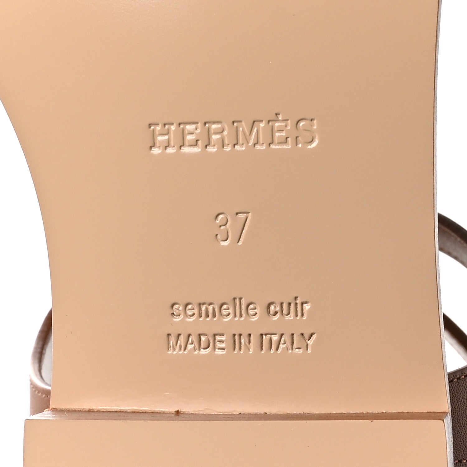 Calfskin Marinella Sandals 37 Gold