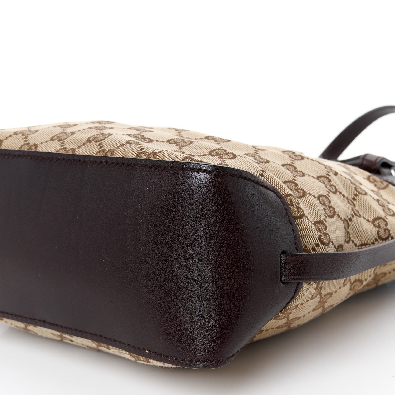 Monogram Small Bucket Tote Dark Brown