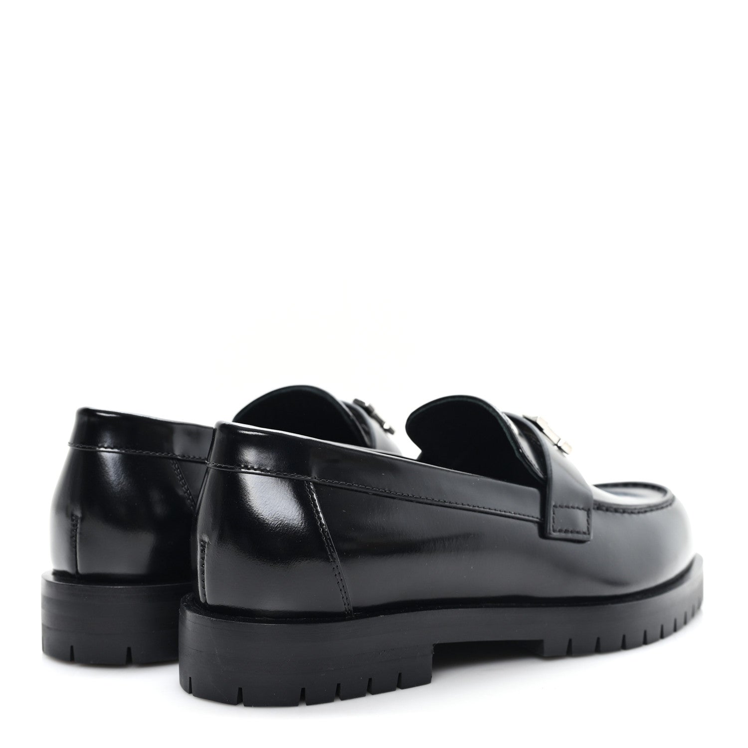 Calfskin Womens Faubourg Loafers 35 Black