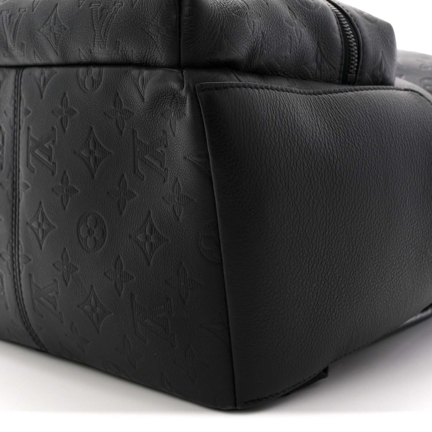 Calfskin Monogram Shadow Discovery Backpack  Black
