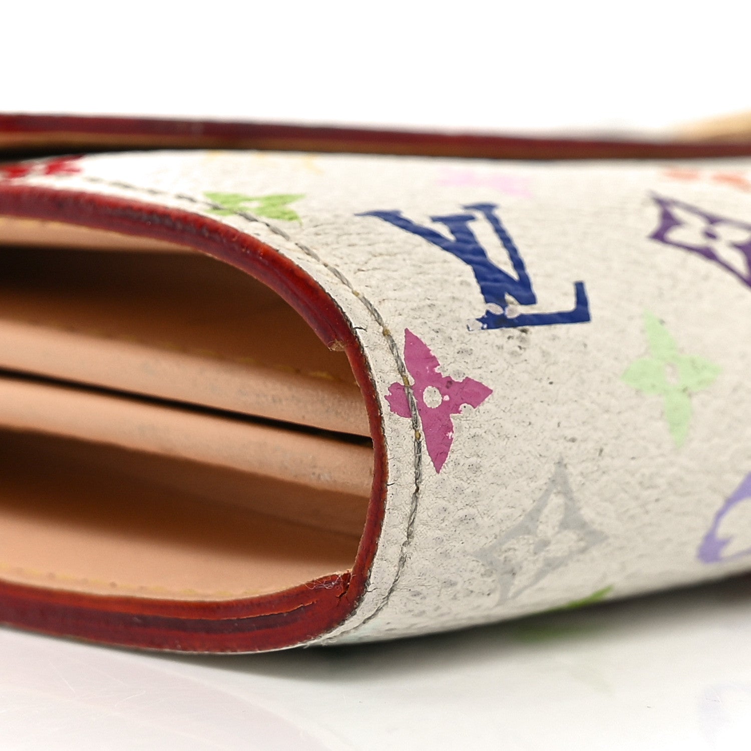 Monogram Multicolor Sarah Wallet White
