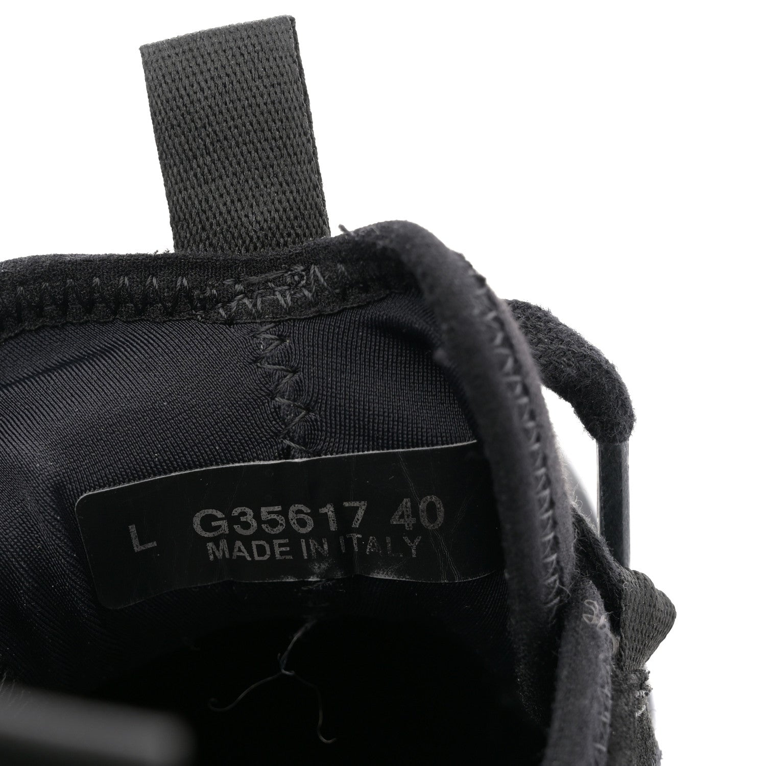 Velvet Calfskin Mixed Fibers CC Sneakers 40 Black