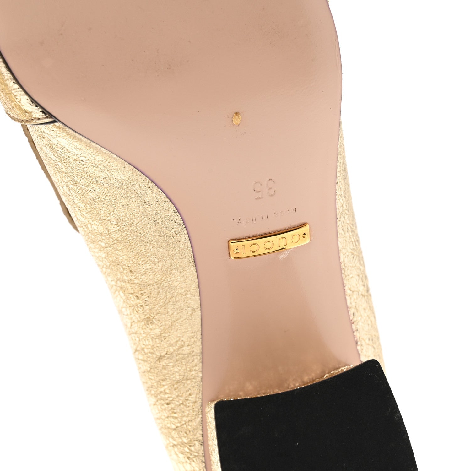 Galassia GG Marmont Fringe 50mm Loafer Pumps 35 Platino