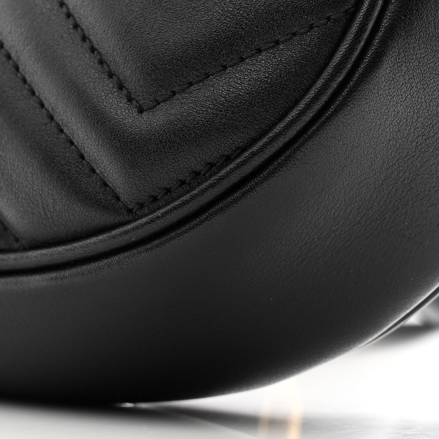 Calfskin Matelasse GG Marmont Belt Bag 75 30 Black