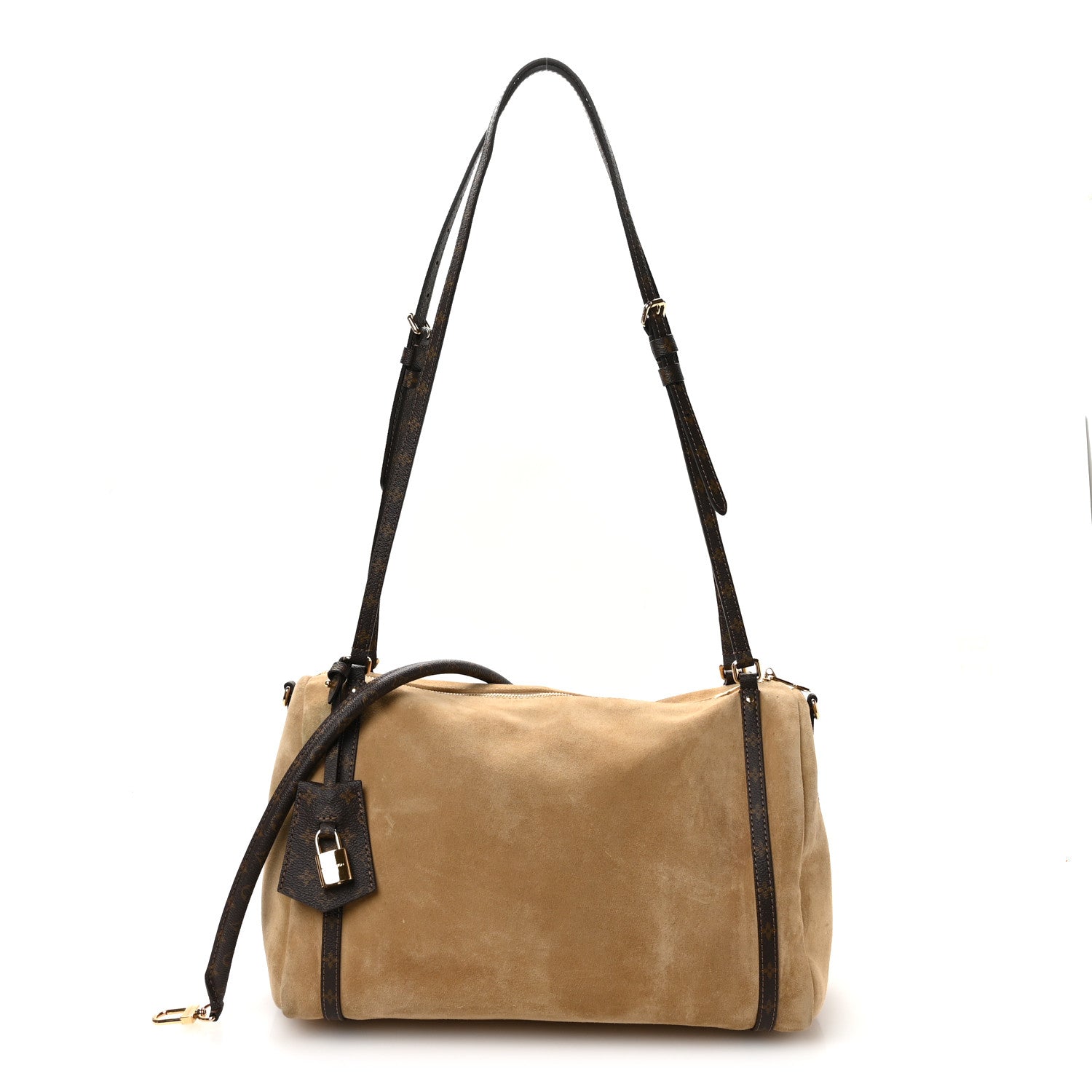 Suede Monogram Express MM Hazelnut