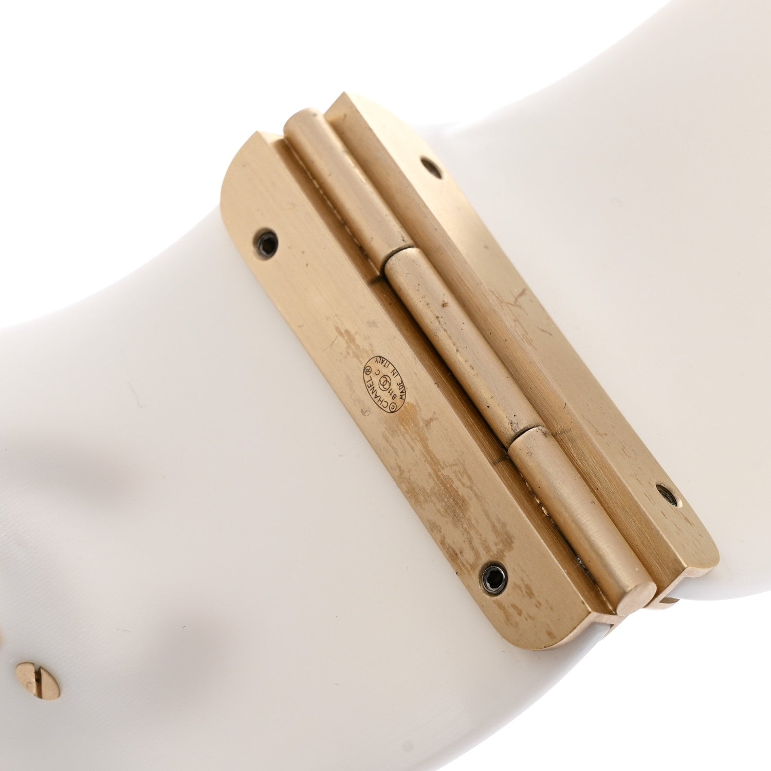 Resin Gingham CC Cuff White Pink