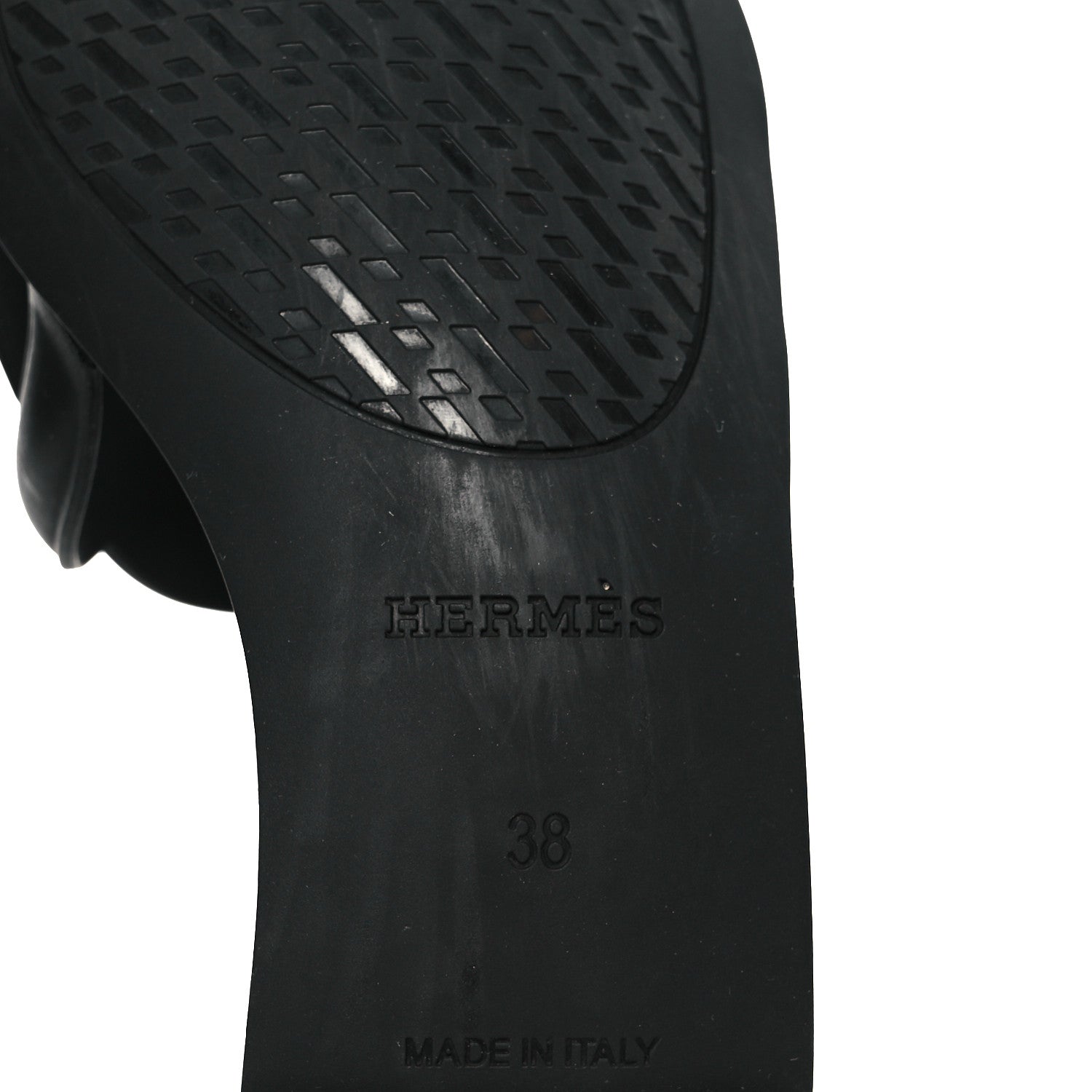 Rubber Aloha Sandals 38 Black