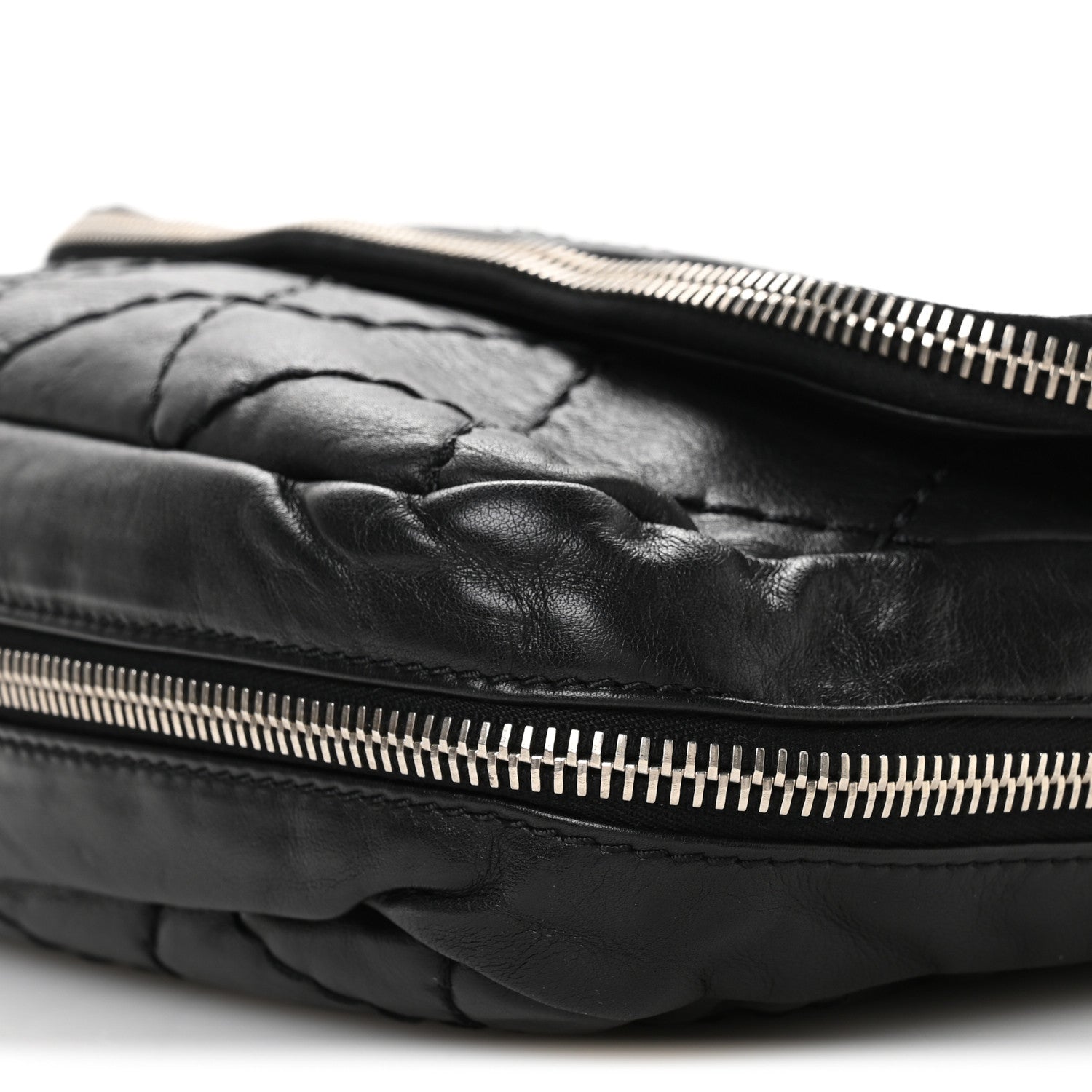 Calfskin Expandable Flap Black