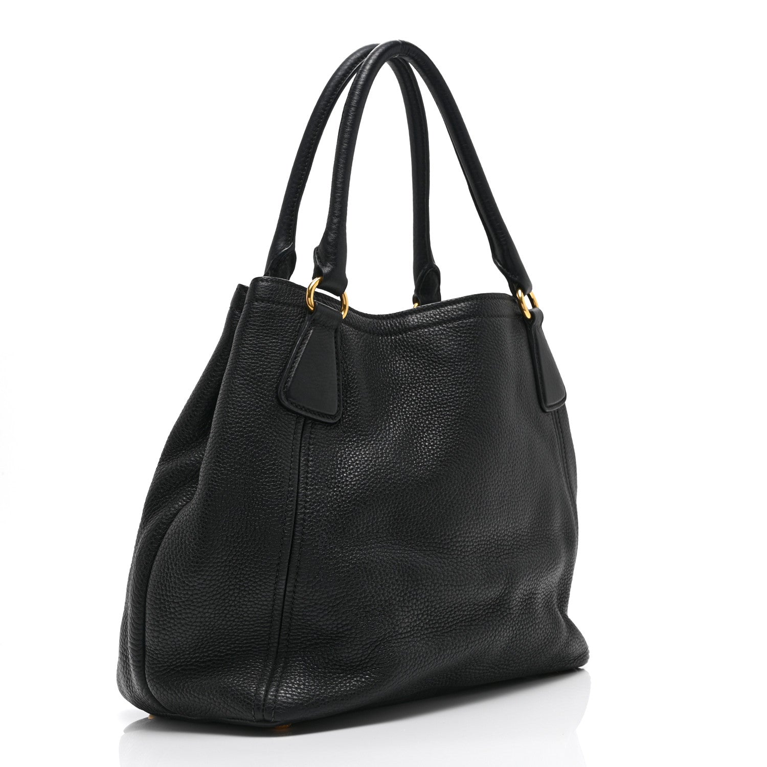Vitello Daino Tote Black