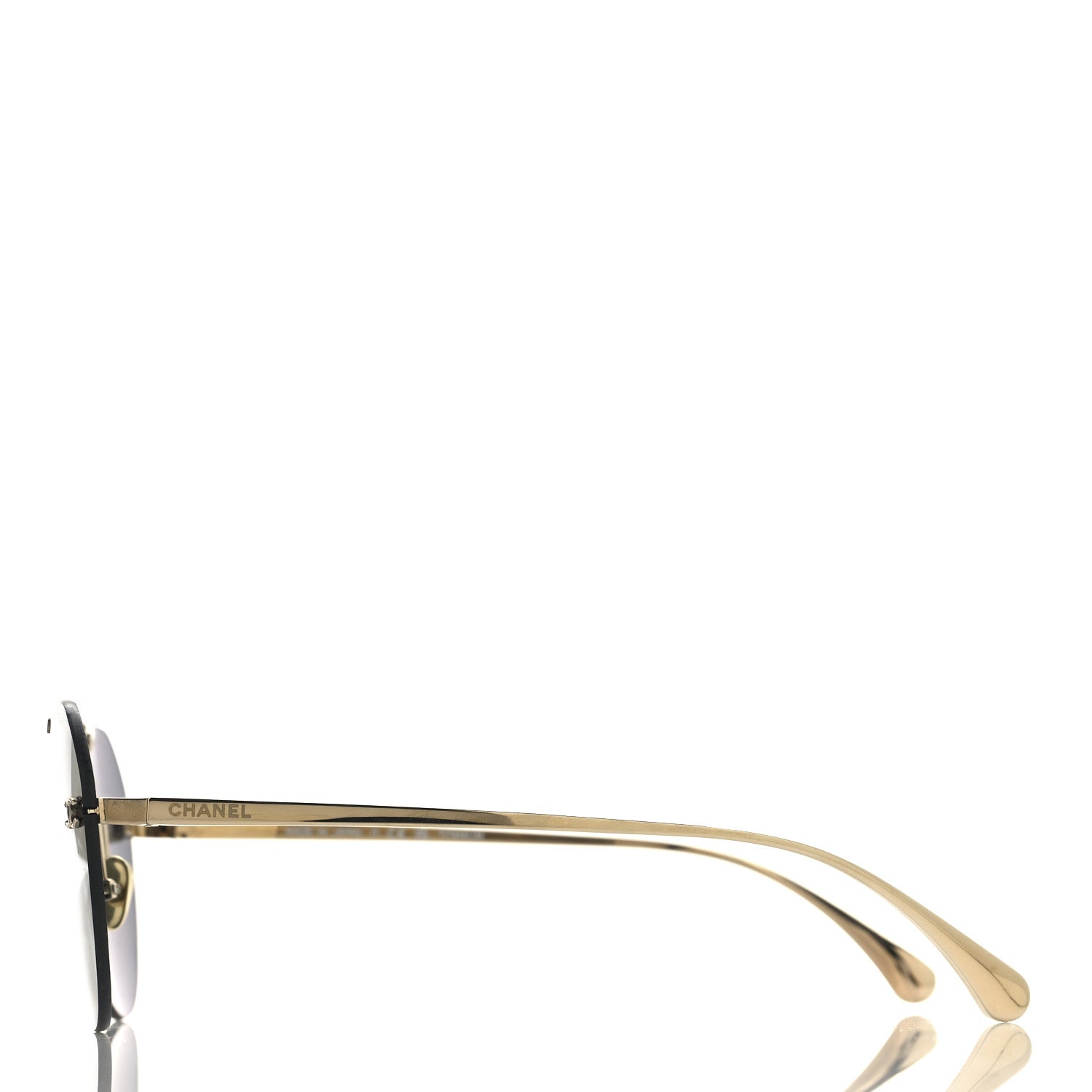 Titanium CC Pilot Aviator Sunglasses 4272-T Black Gold