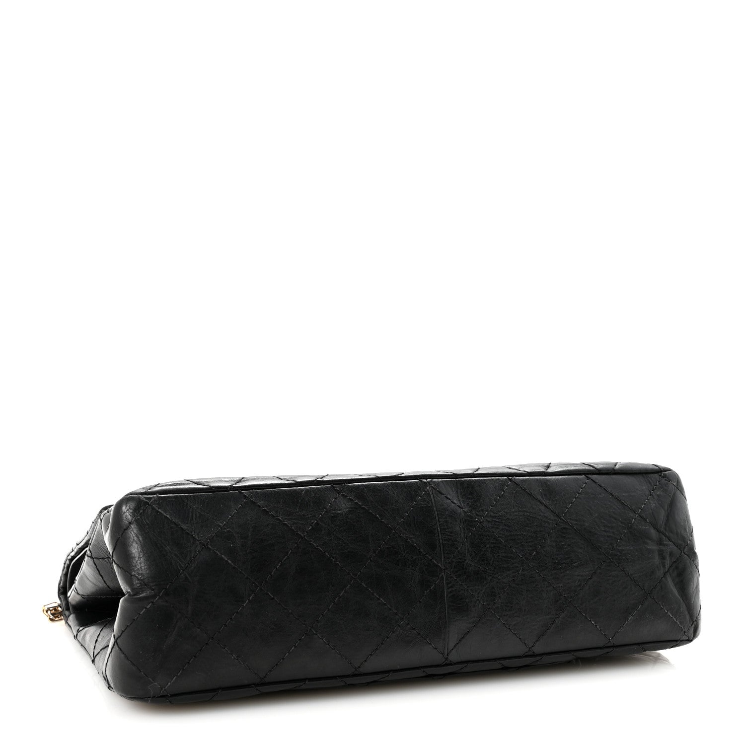 Aged Calfskin Quilted 2.55 Reissue 227 Flap Black