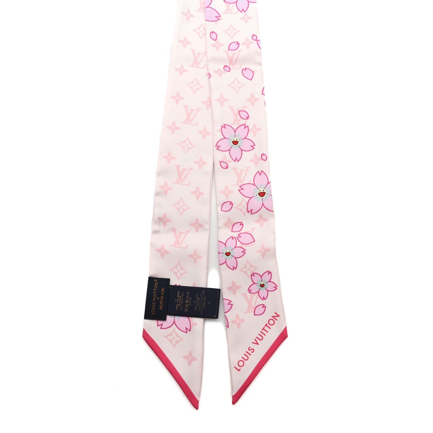 LV X TM Silk Monogram Cherry Blossom BB Bandeau Pink