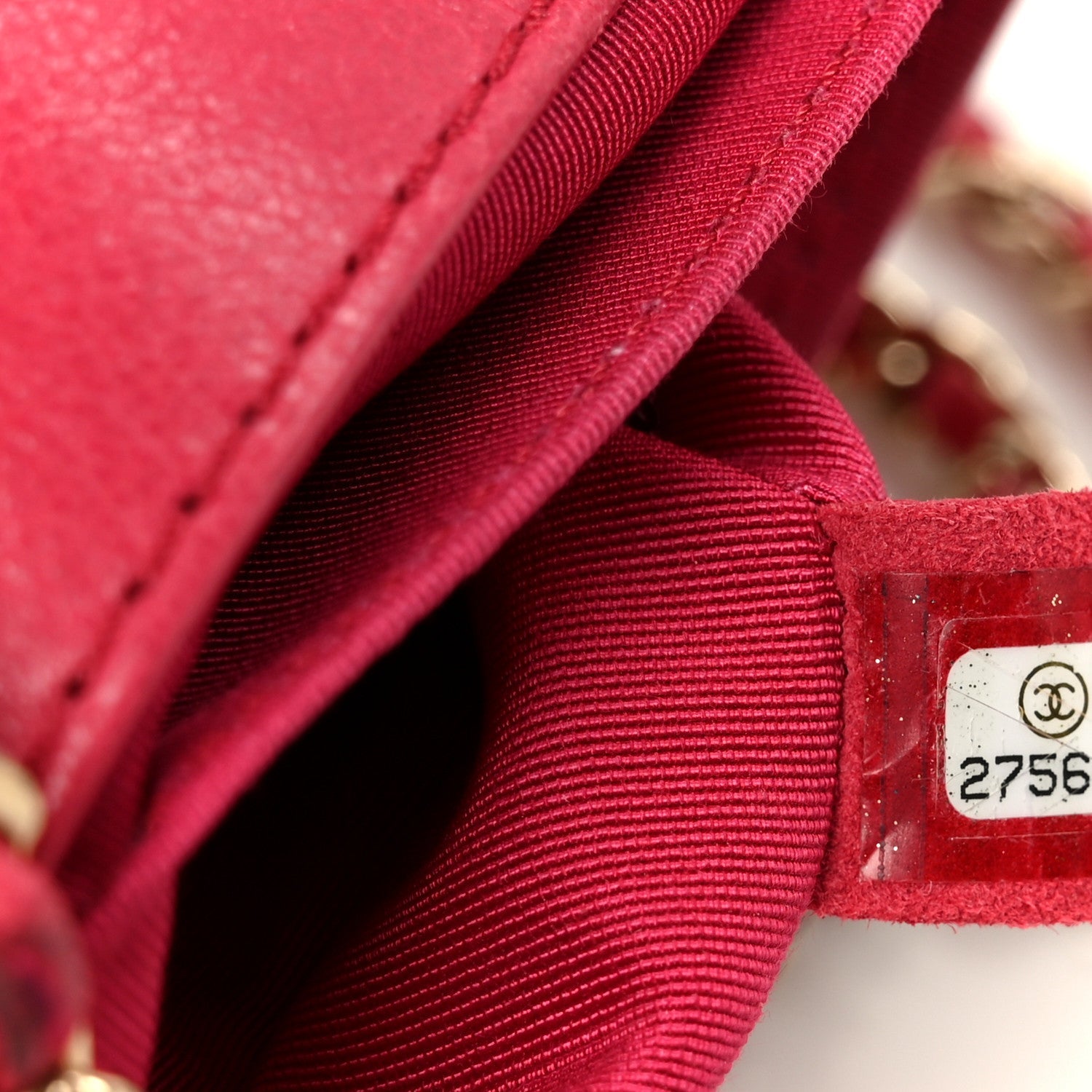 Goatskin Quilted Coco Curve Flap Messenger Flap Red