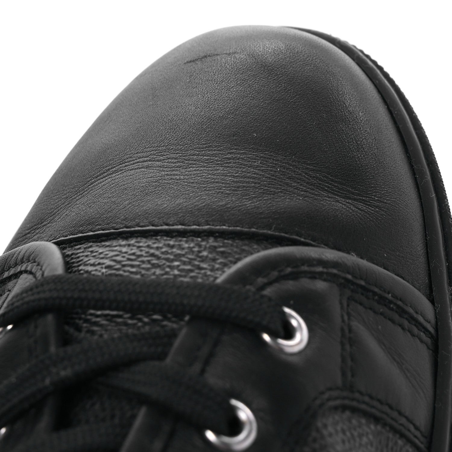 Calfskin Damier Graphite Sneakers 7.5