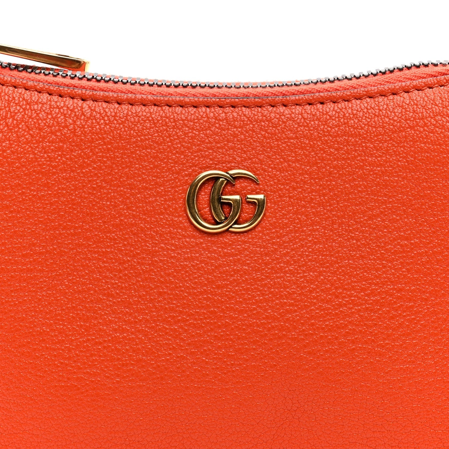 Goatskin Mini Aphrodite Shoulder Bag Orange