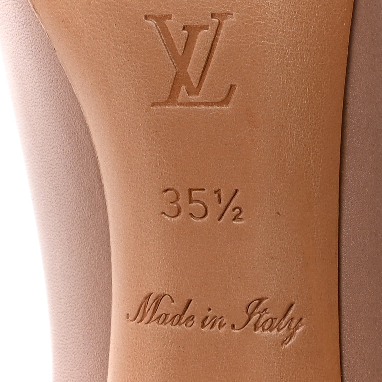 Smooth Calfskin Oh Really Peep Toe Pumps 35.5 Beige Rose