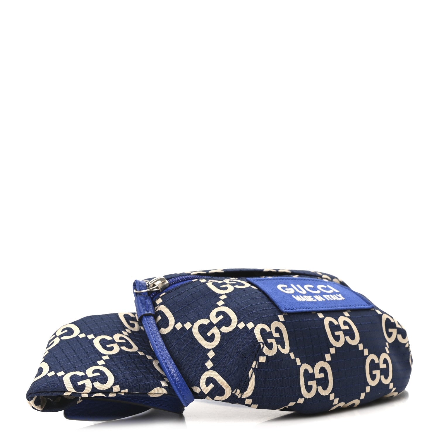 Recycled Polyester Monogram Jumbo GG Belt Bag Blue