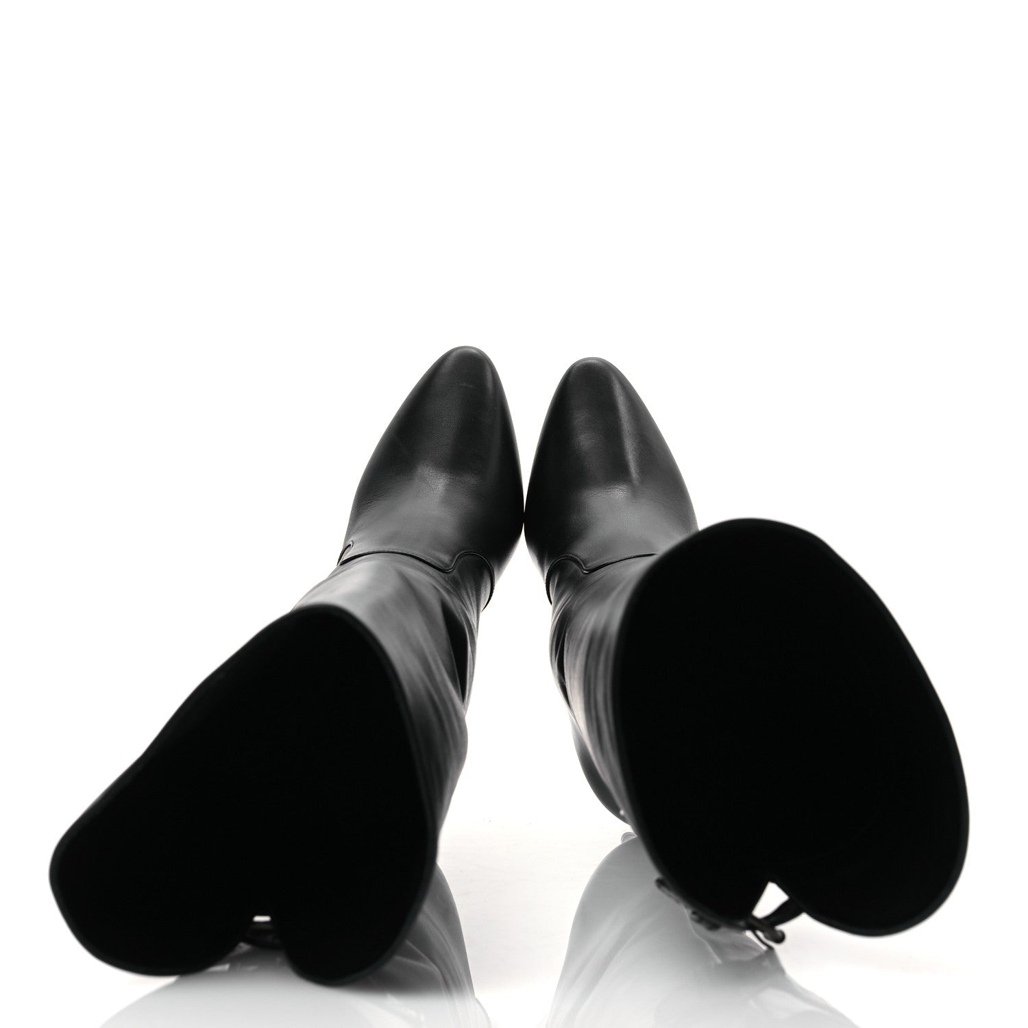 Lambskin Koller 110 Tall Boots 36.5 Black