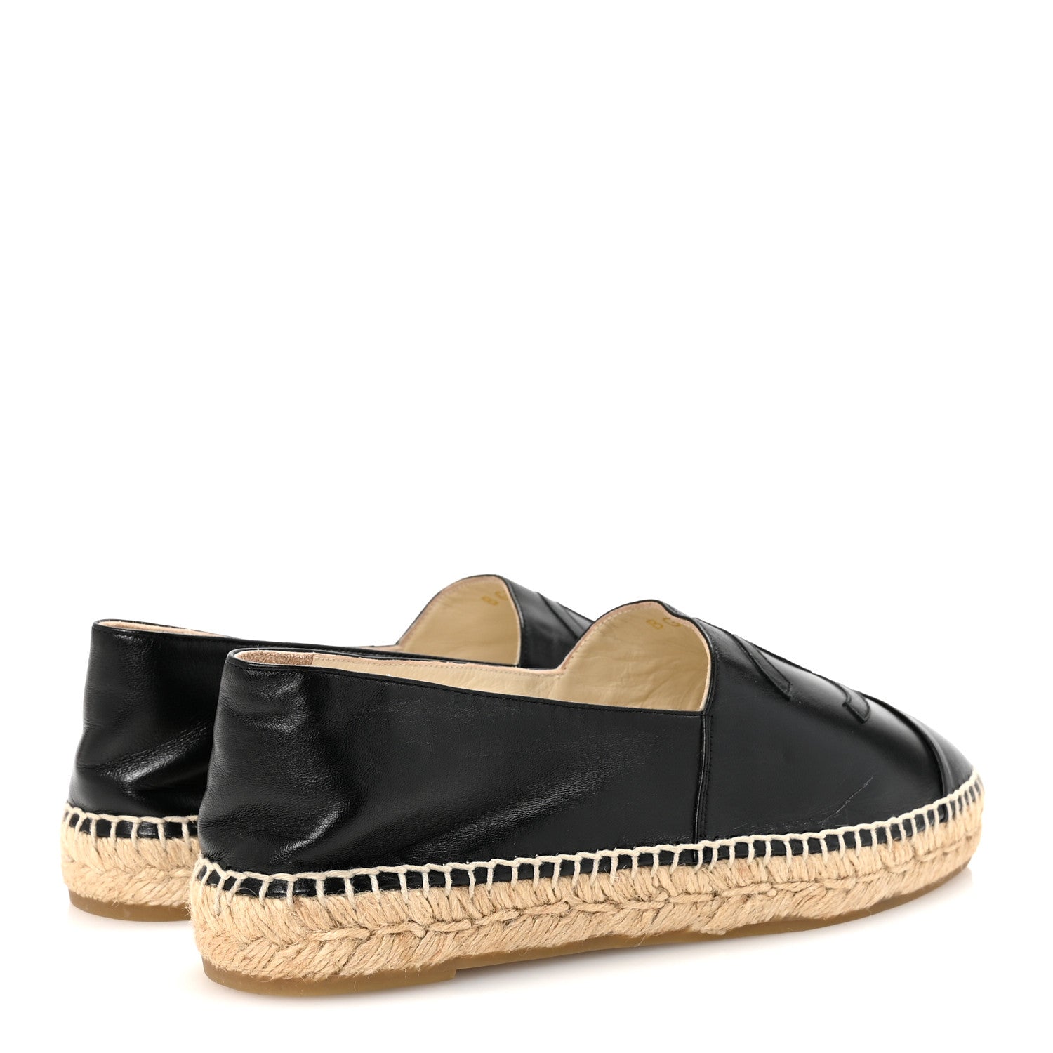 Lambskin CC Espadrilles 41 Black