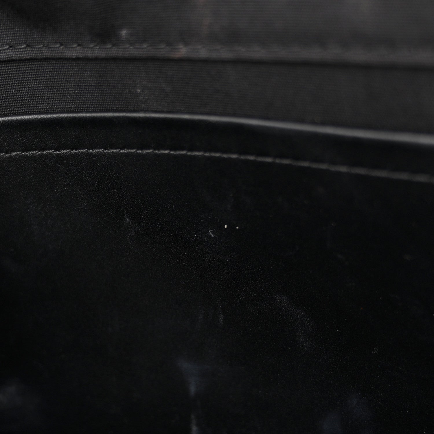 Patent Louise Clutch Black