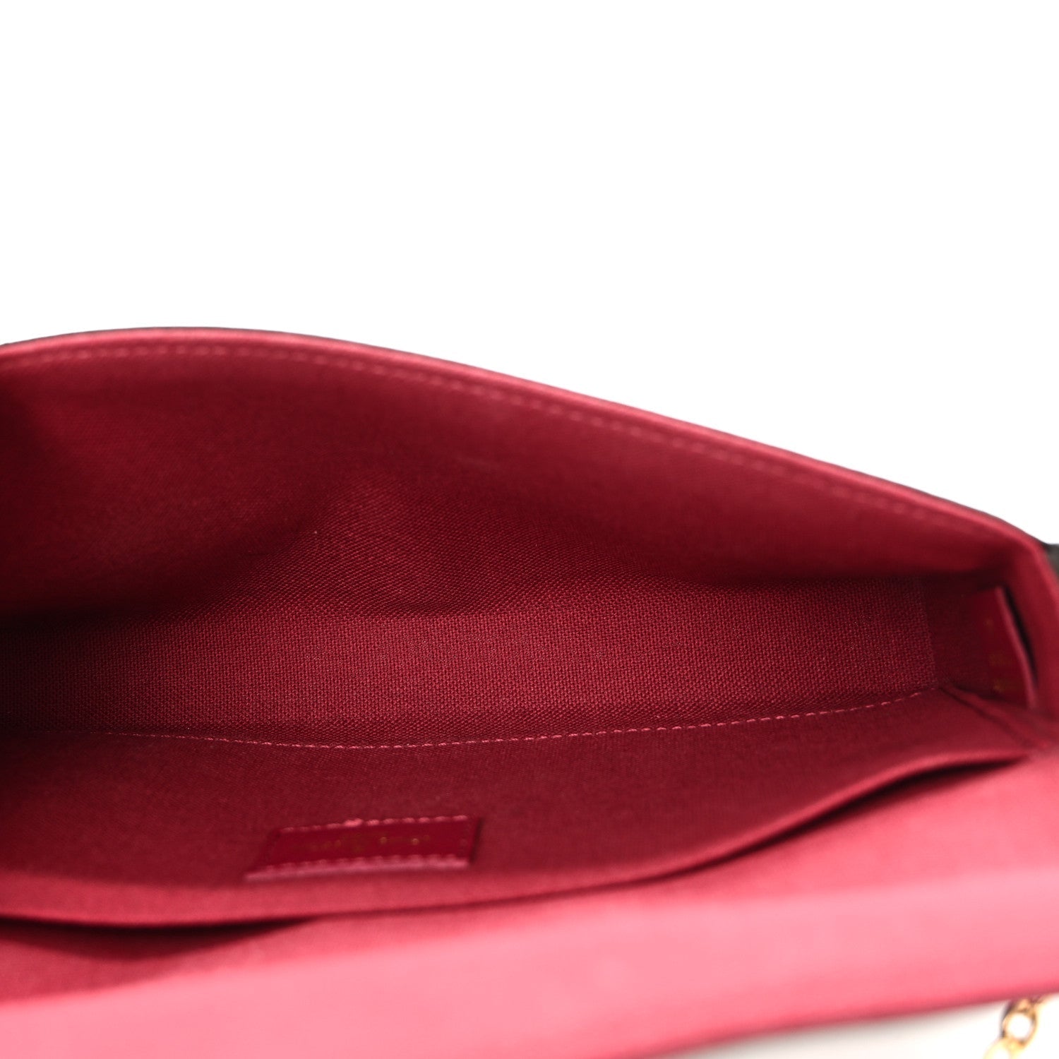 Monogram Pochette Felicie Chain Wallet Fuchsia