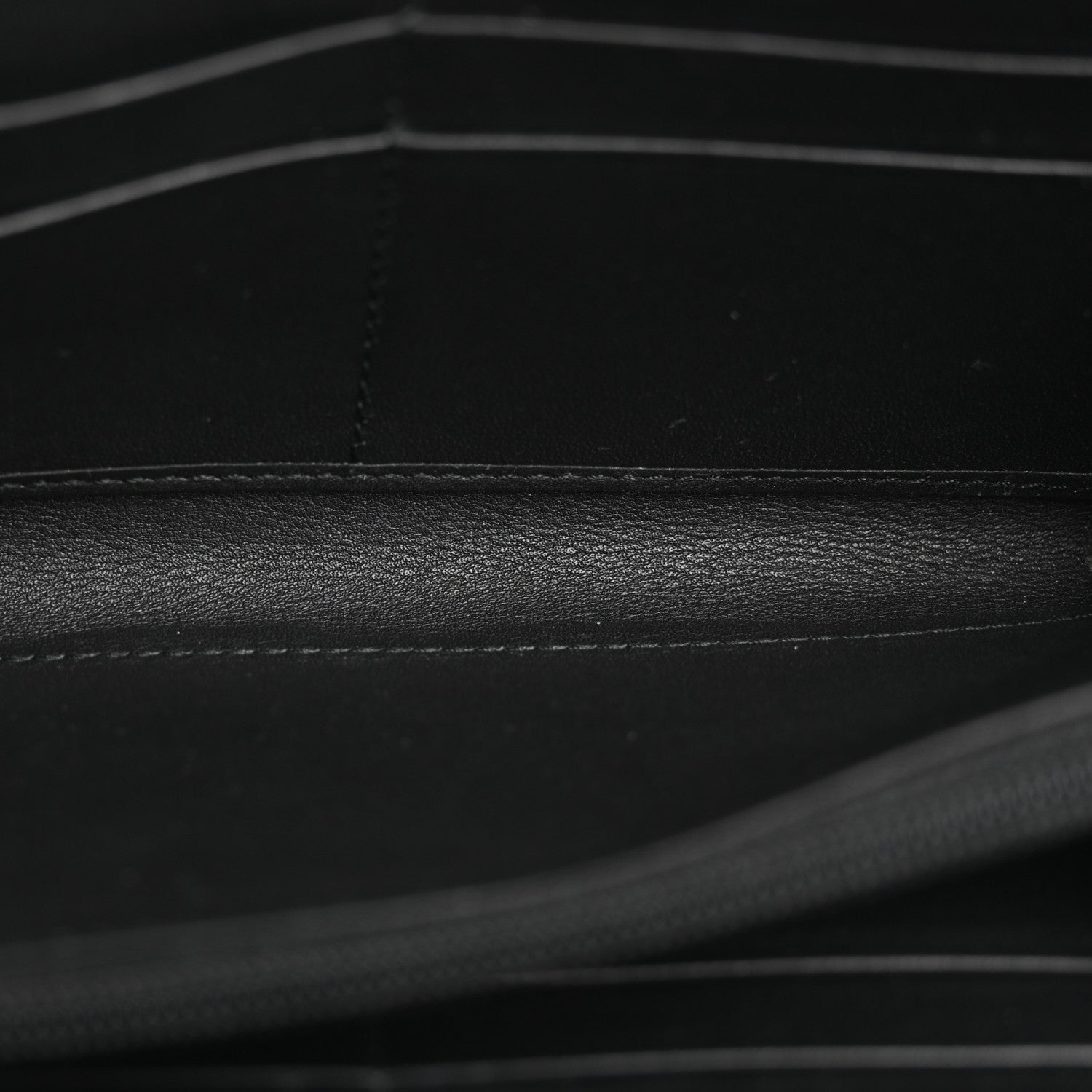 Microguccissima Zip Around Wallet Black