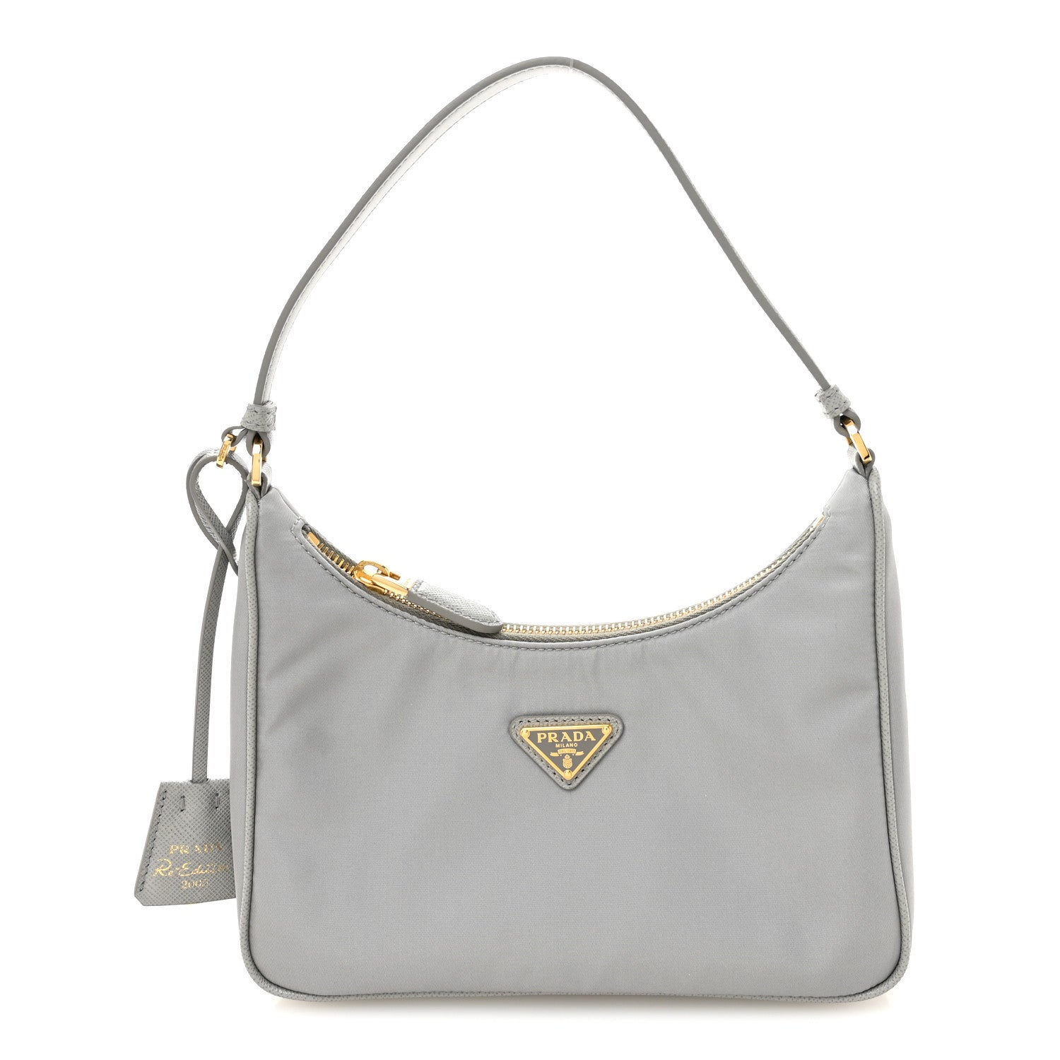 Re-Nylon Saffiano Mini Re-Edition 2005 Bag Cloudy