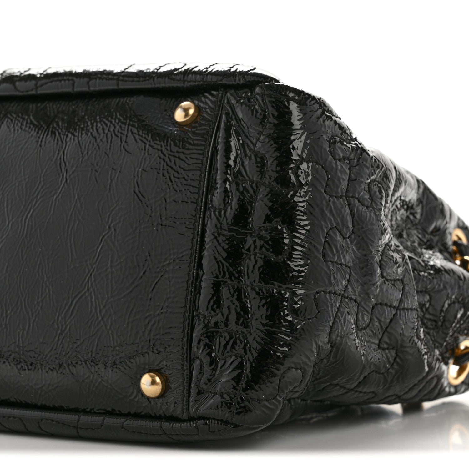 Patent Puzzle Accordion Flap Bag Black