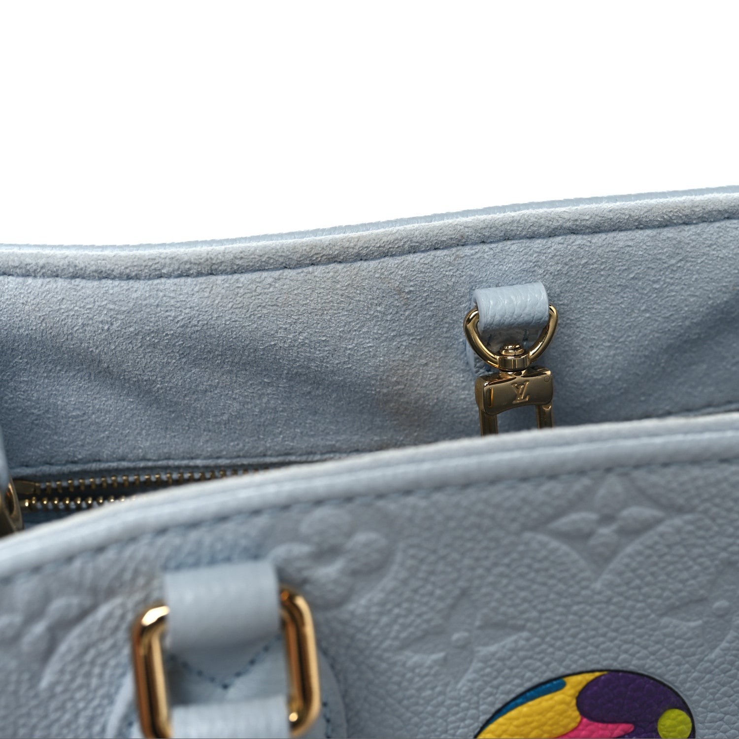 LV X TM Empreinte Monogram Superflat Onthego PM Washed Blue