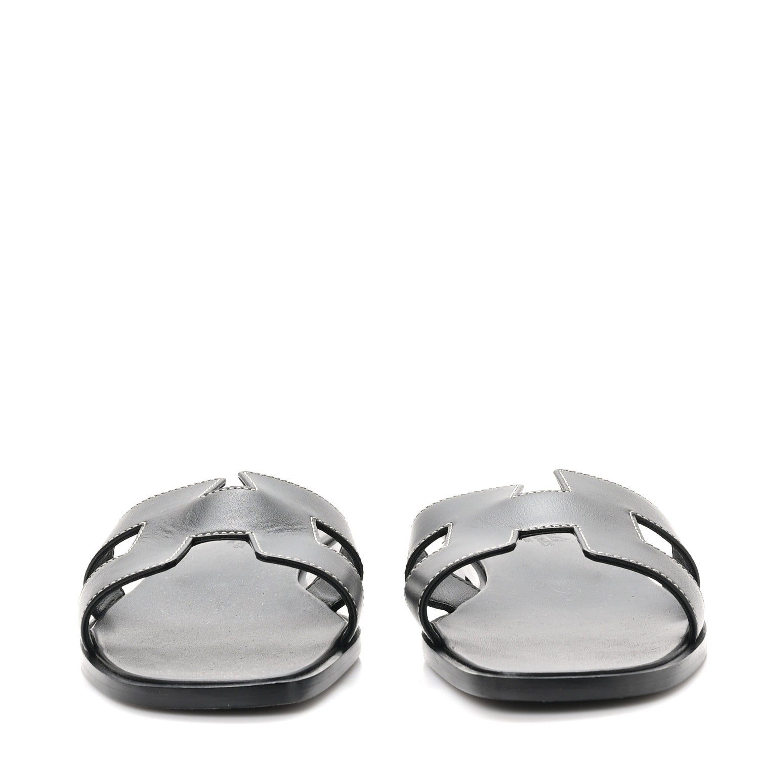 Box Calfskin Oran Sandals 39.5 Black