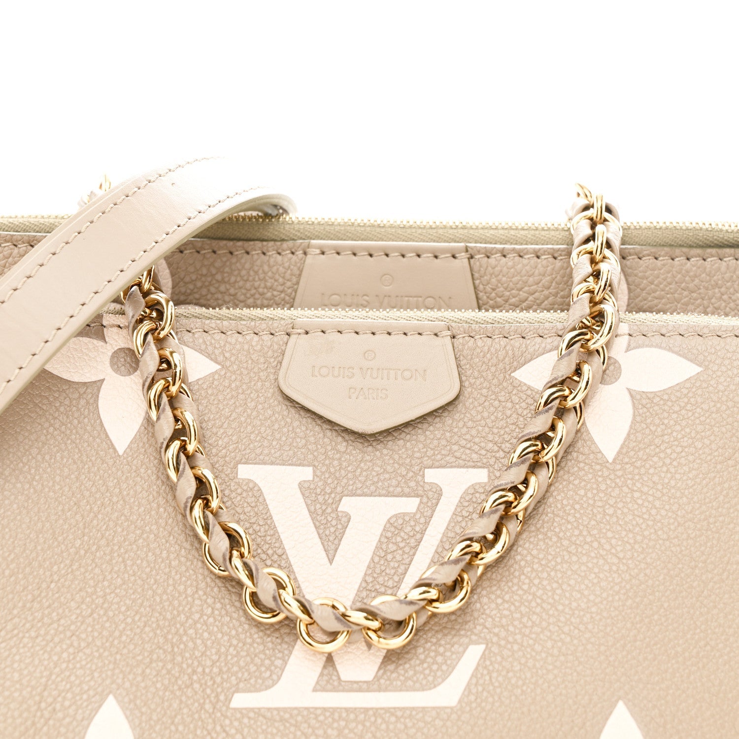 Empreinte Monogram Giant Multi Pochette Accessories Khaki Creme