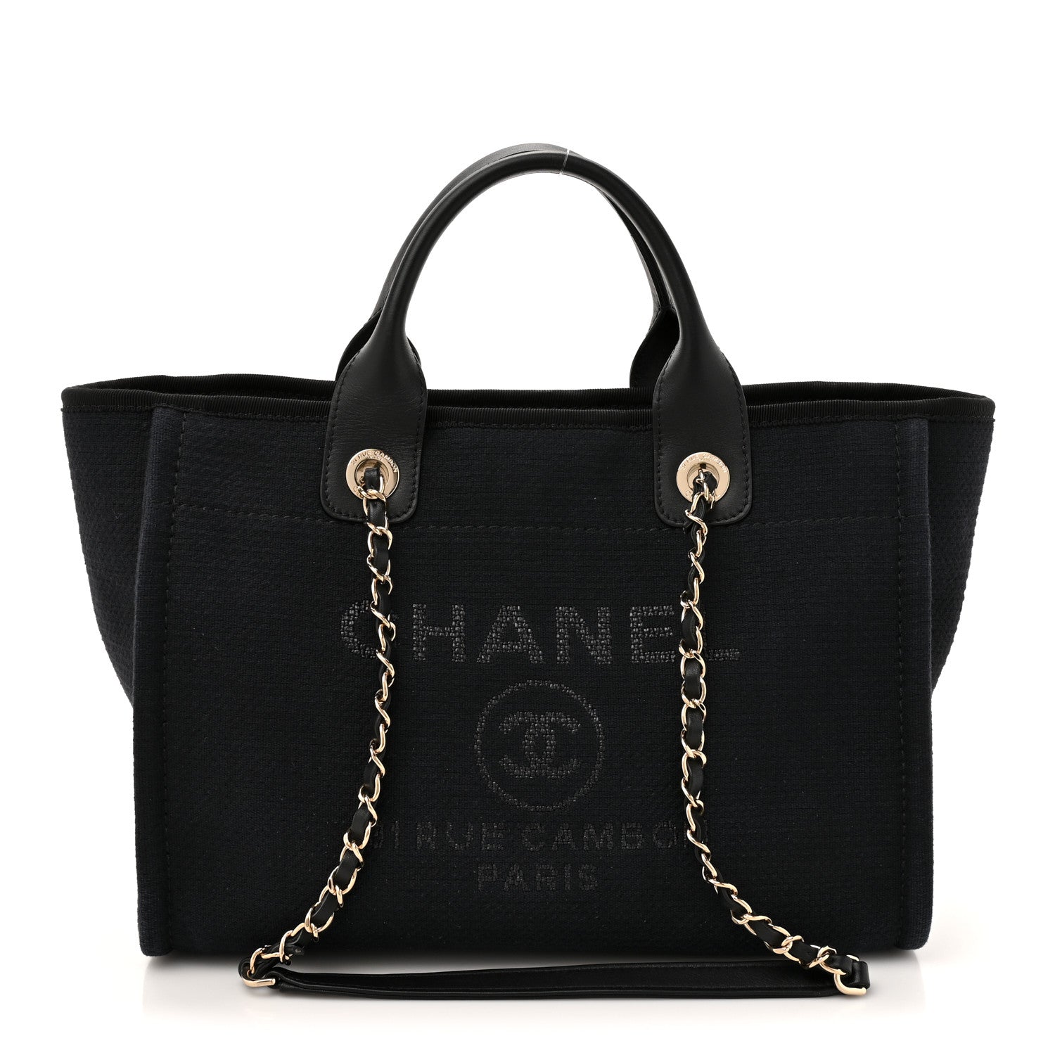 Mixed Fibers Small Deauville Tote Black